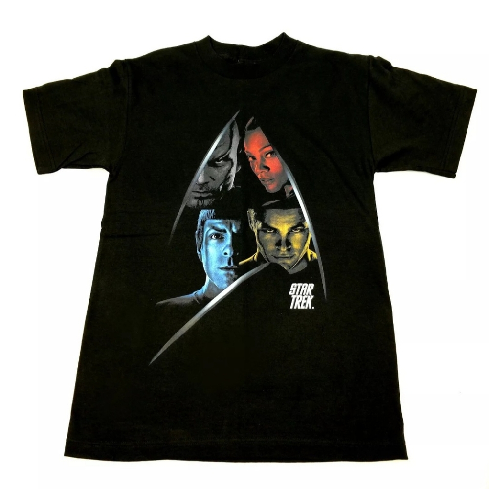 STAR TREK black T-shirt Womens Mens size Small